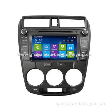 Car Multimedia Player GPS Navigation for Honda 2012 City, Supports TV & Rear-view Camera